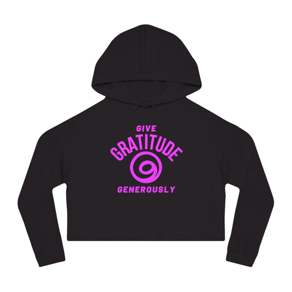 Give Gratitude Generously Women’s Cropped Sweatshirt