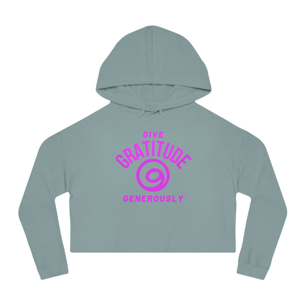 Give Gratitude Generously Women’s Cropped Sweatshirt