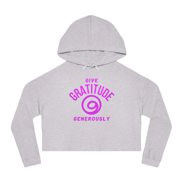 Give Gratitude Generously Women’s Cropped Sweatshirt