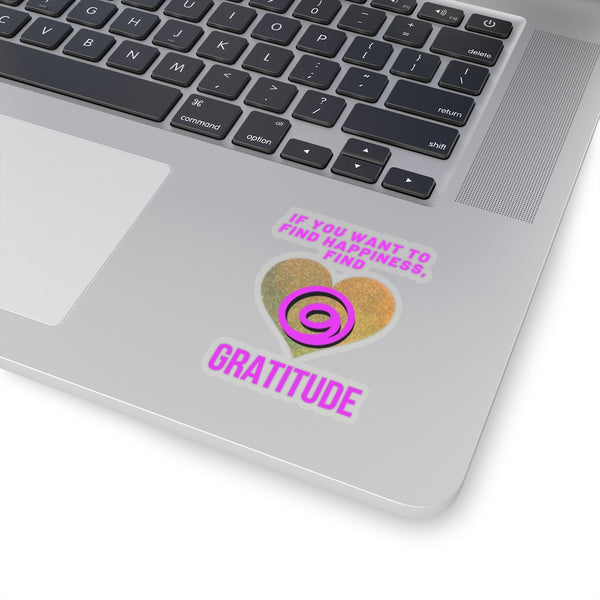 Find Gratitude Kiss-Cut Stickers