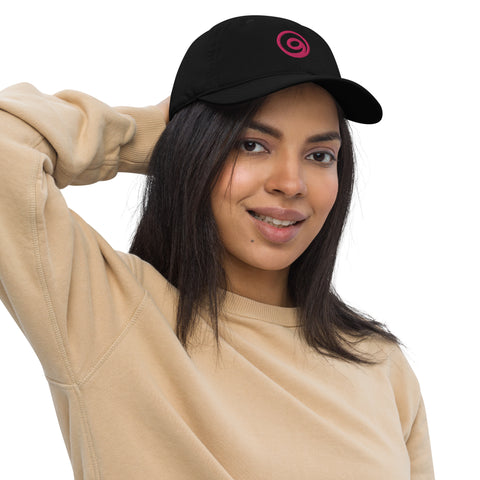 Gratitude Symbol Organic Baseball Cap – pink