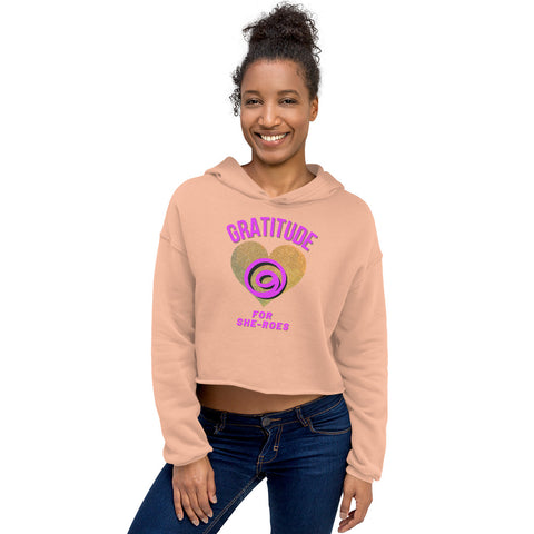 Gratitude For She-roes Women's Crop Hoodie